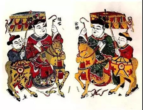 中国各地的门神